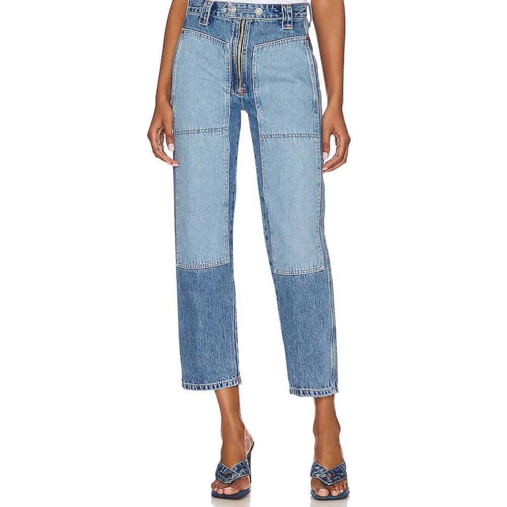 Etica umbra 2 Tone Paneling Jeans Womens Size 25 high rise